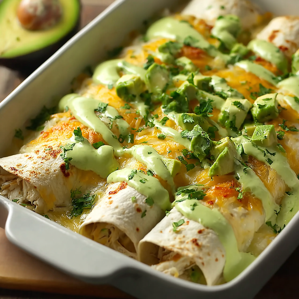 Křupavé kuřecí avokádové enchilady