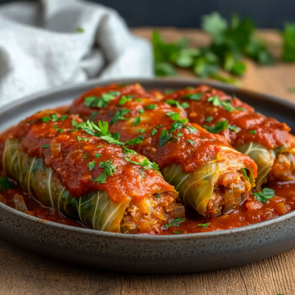 Gefüllte Klassische Kohlrouladen