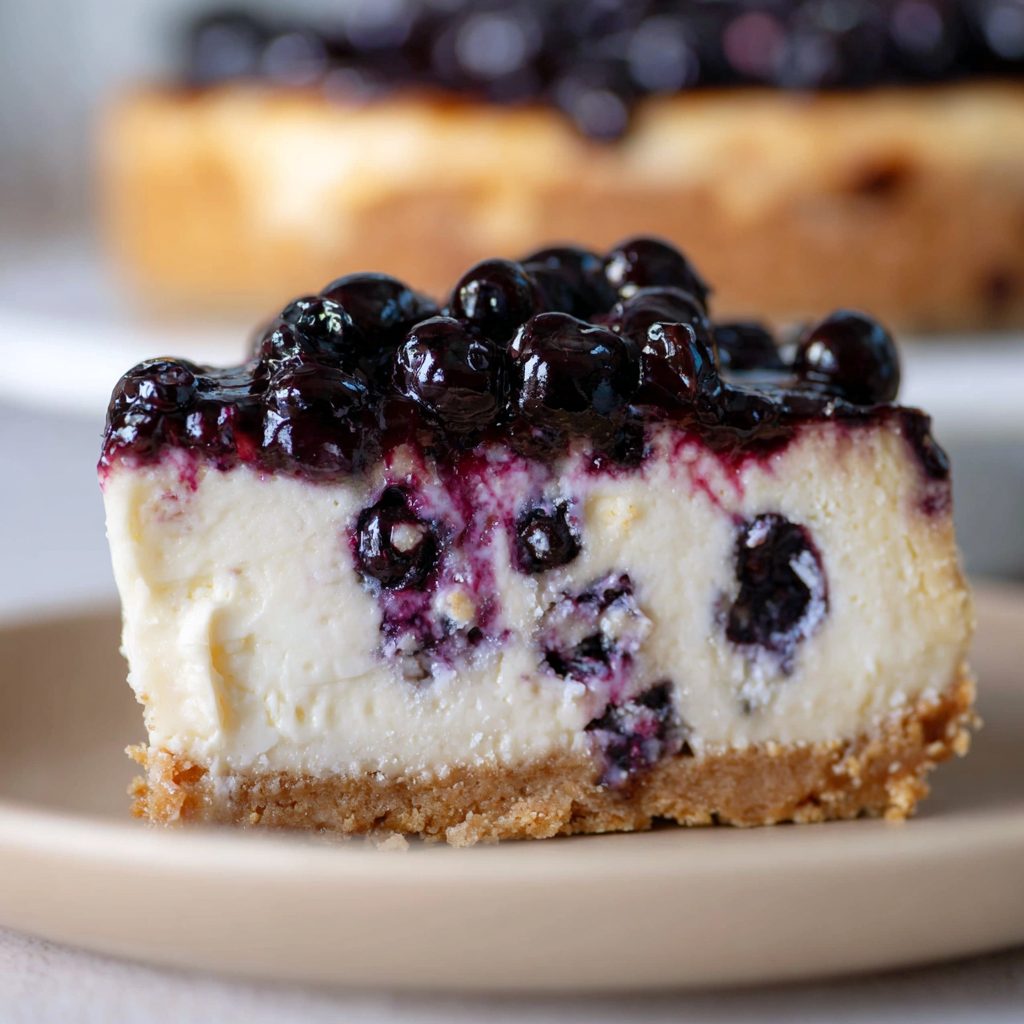 Šťavnatá borůvková cheesecake harmonie