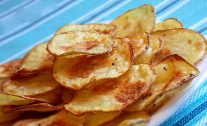 Gesündere Kartoffelchips aus dem Backofen