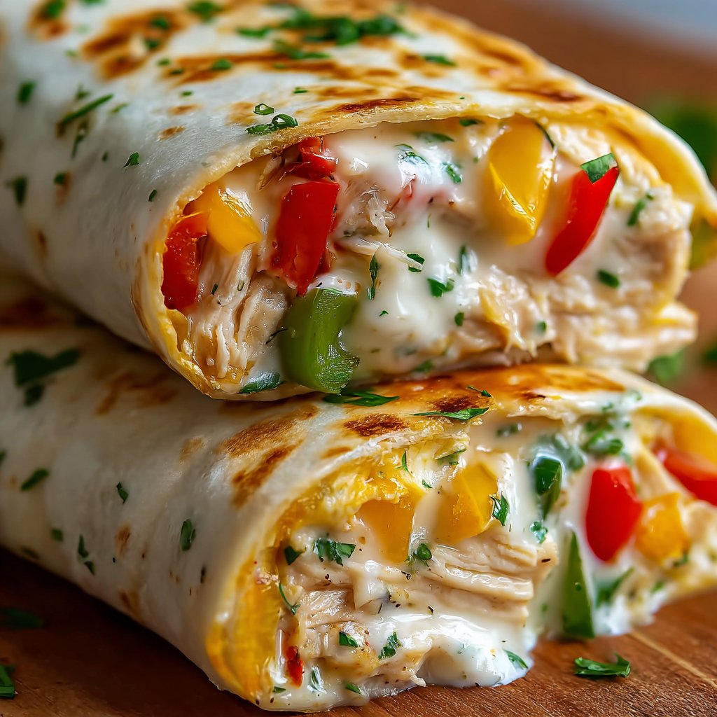 Kuřecí paprikové wrapy