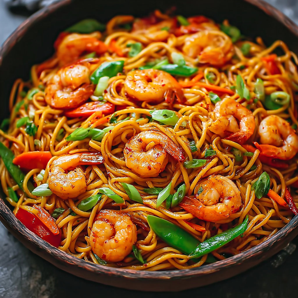 Křupavé krevetové Lo Mein