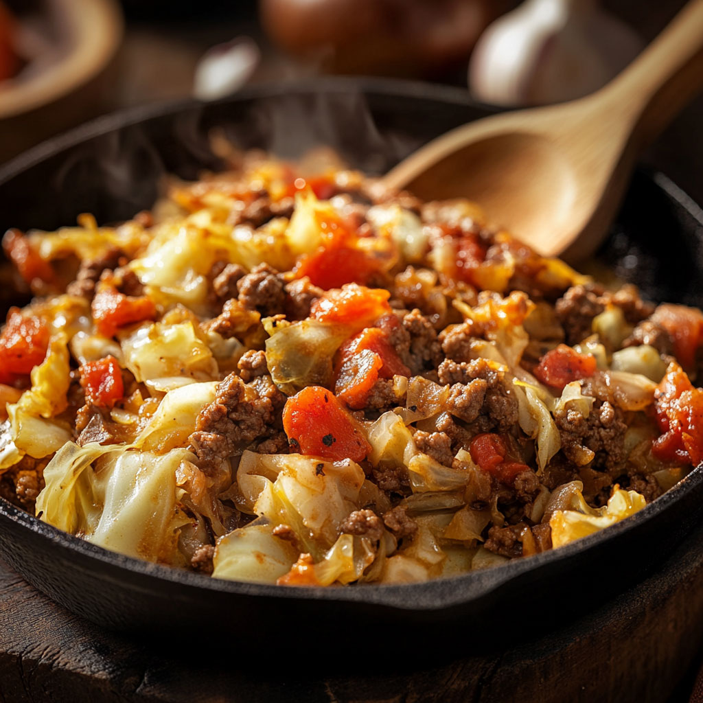Einfaches One-Pan-Gericht mit Wirsing & Hackfleisch – Herzhaft und Sättigend!