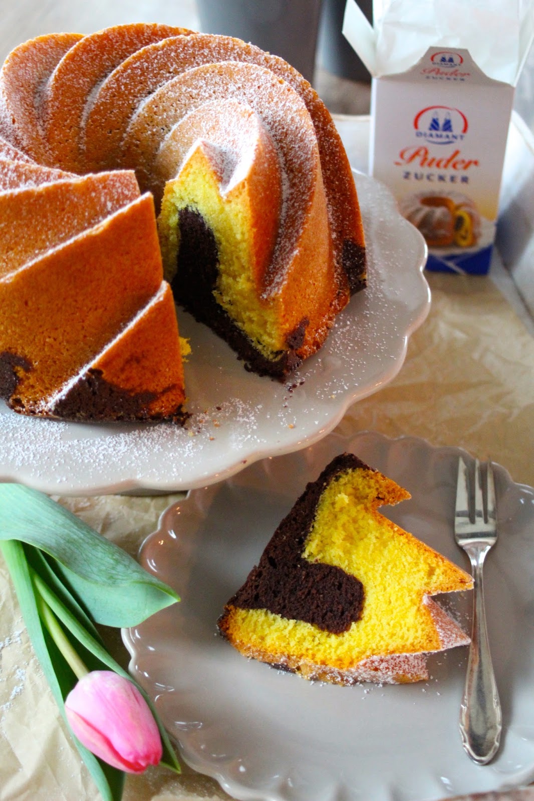 Schoko‑Eierlikör-Gugelhupf