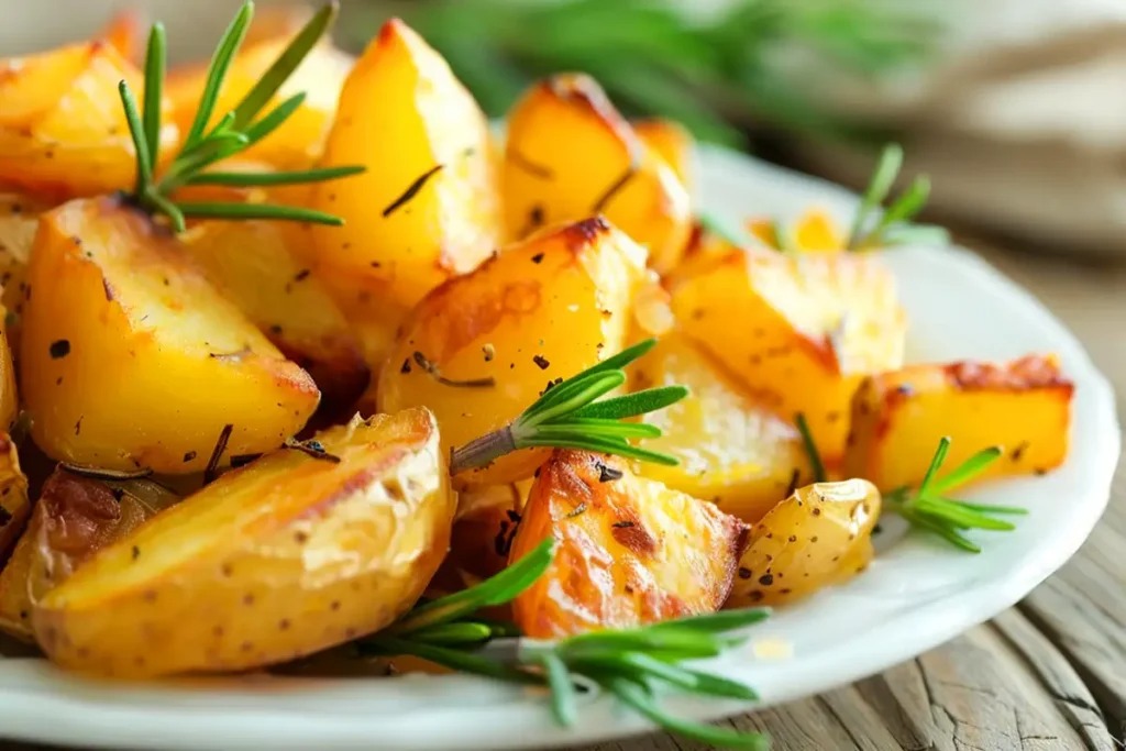 Recept na pečené rozmarýnové brambory s mediteránským nádechem