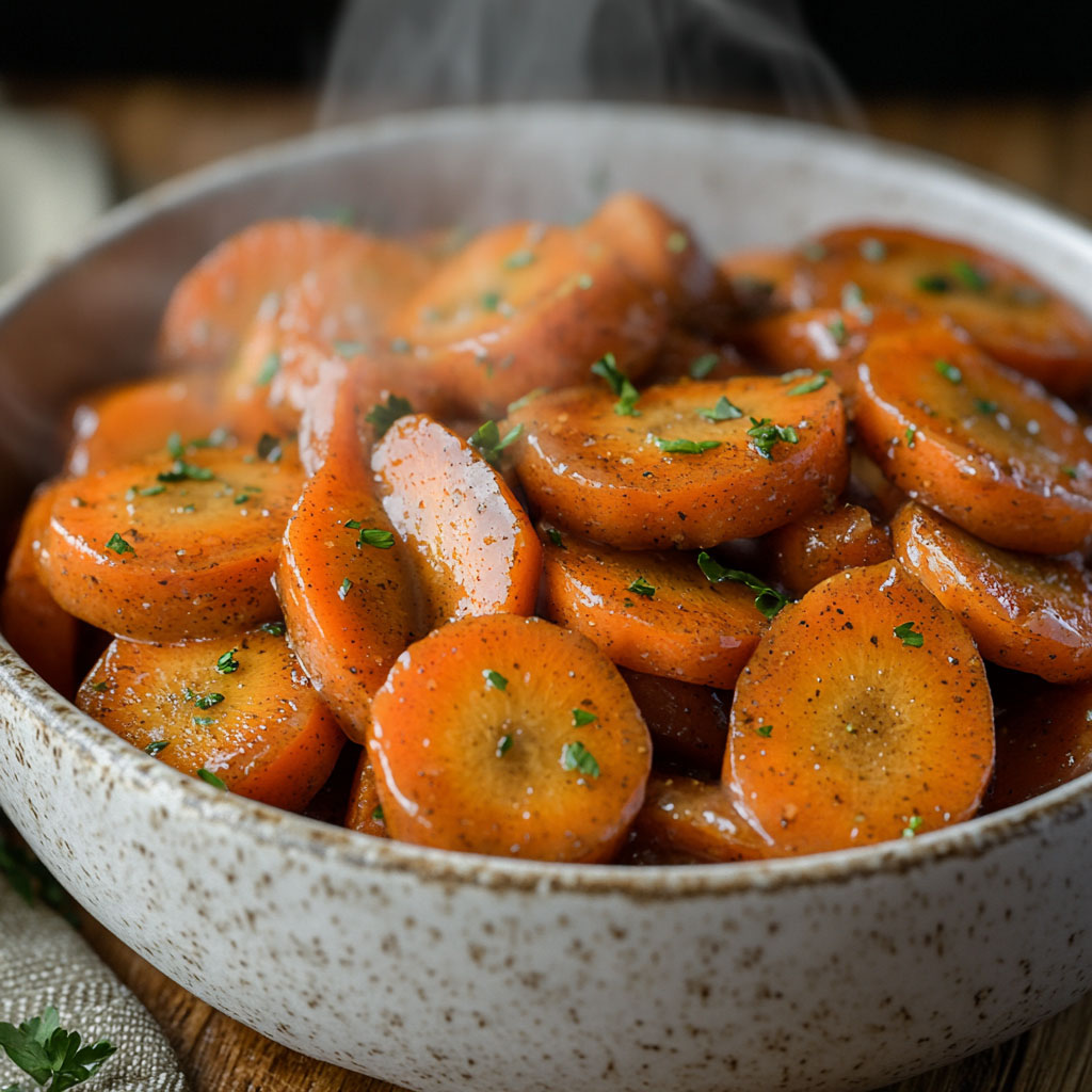 Amish Sweet Harvest Joy – Glasierte Möhren aus dem Slow Cooker