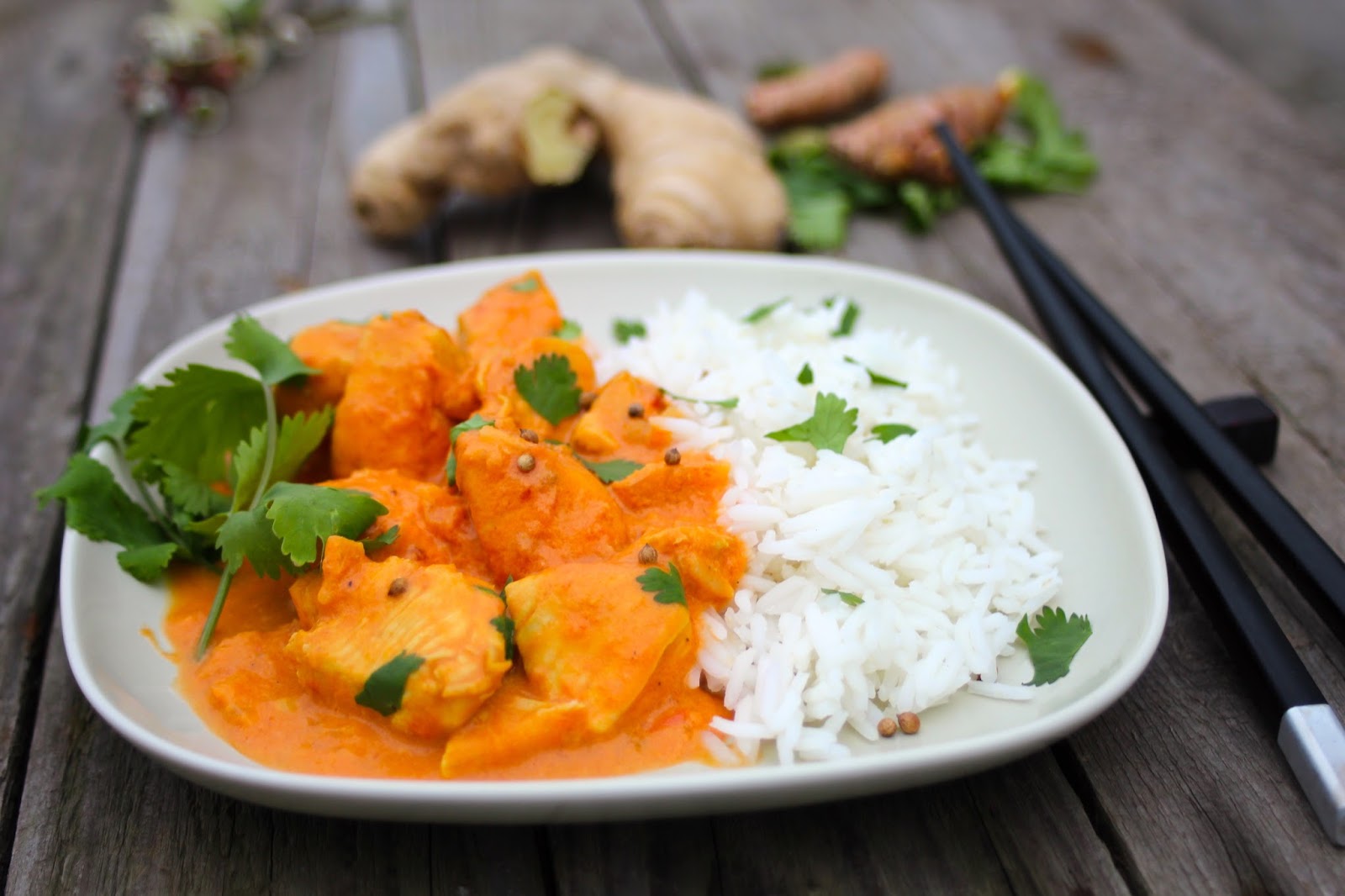 Kuřecí kari (a radost z vlastních slepic)