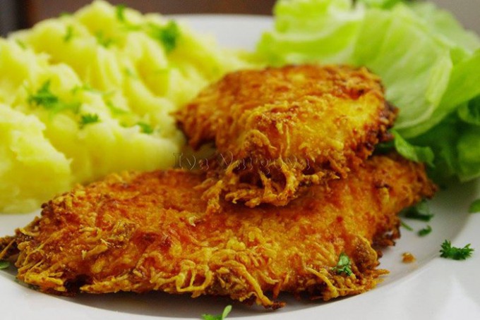 Hähnchenschnitzel in Joghurtmarinade