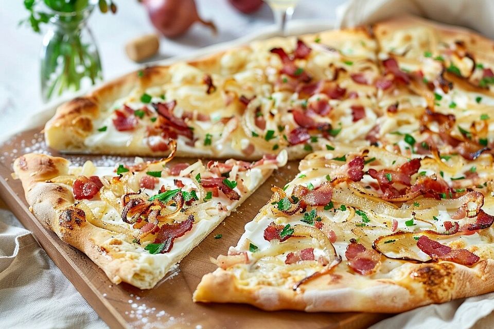 Einfacher Flammkuchen