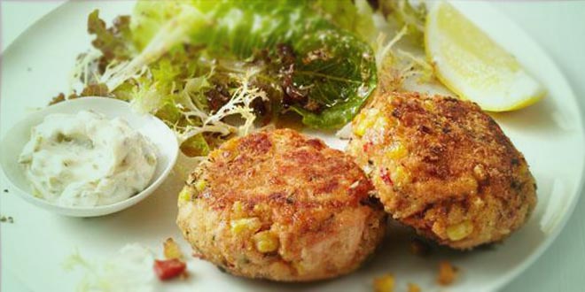 Rybí karbanátky s dipem