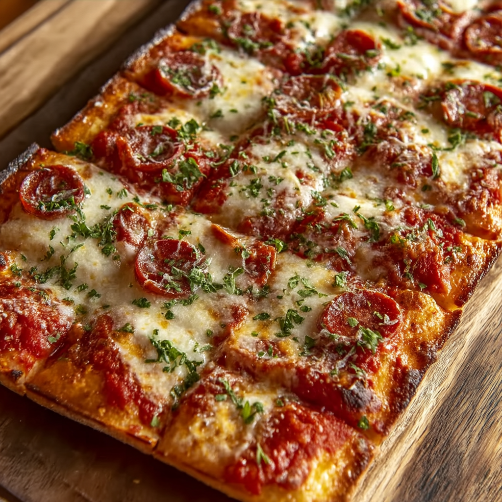 Retro-Cafeterie-Pizza v obdélníkovém formátu