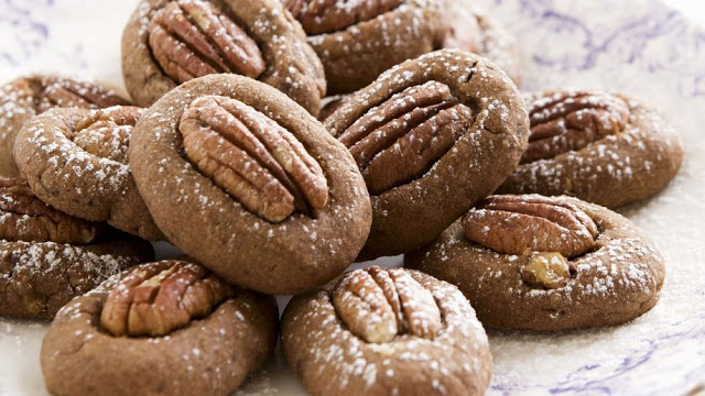 Skořicové pekanové sušenky