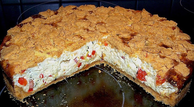 Paprikový tvarohový koláč