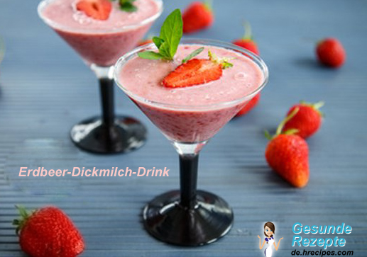 Jahodový tvarohový nápoj