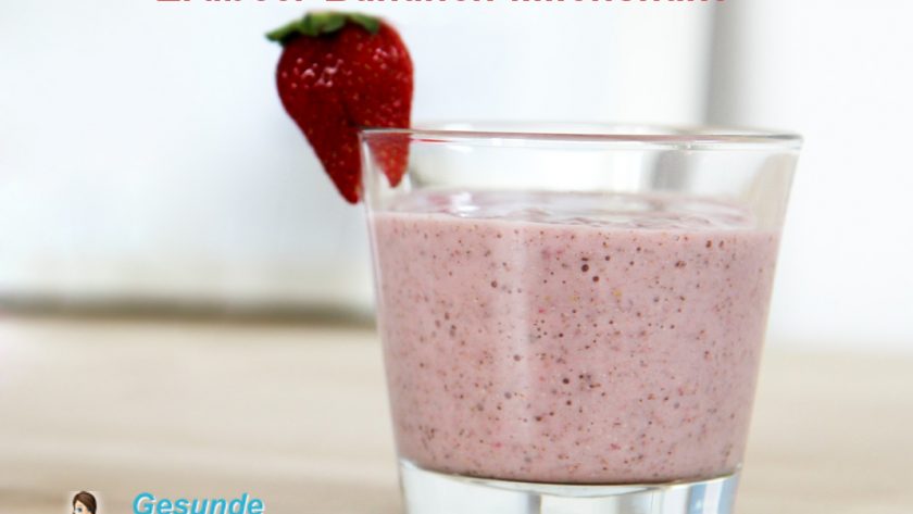 Jahodovo-banánový milkshake