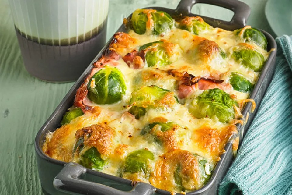 Pečený růžičkový kel