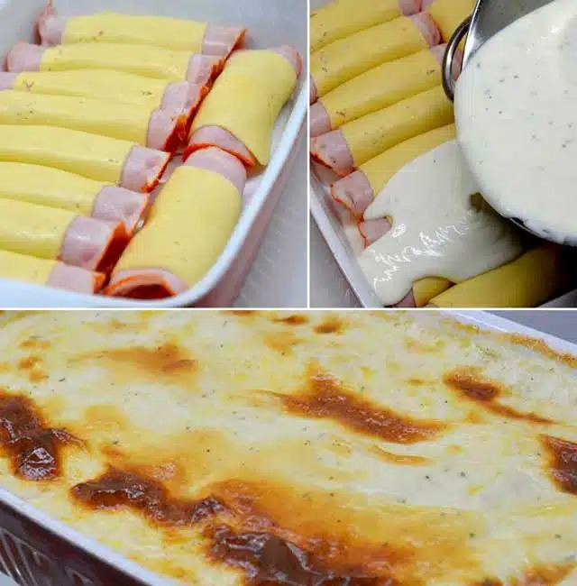 Kuřecí roládky se šunkou a sýrem – recept