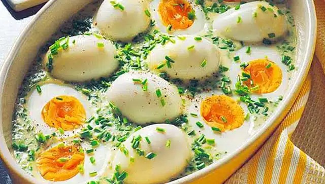 Vejce v hořčičné omáčce – osvědčený recept