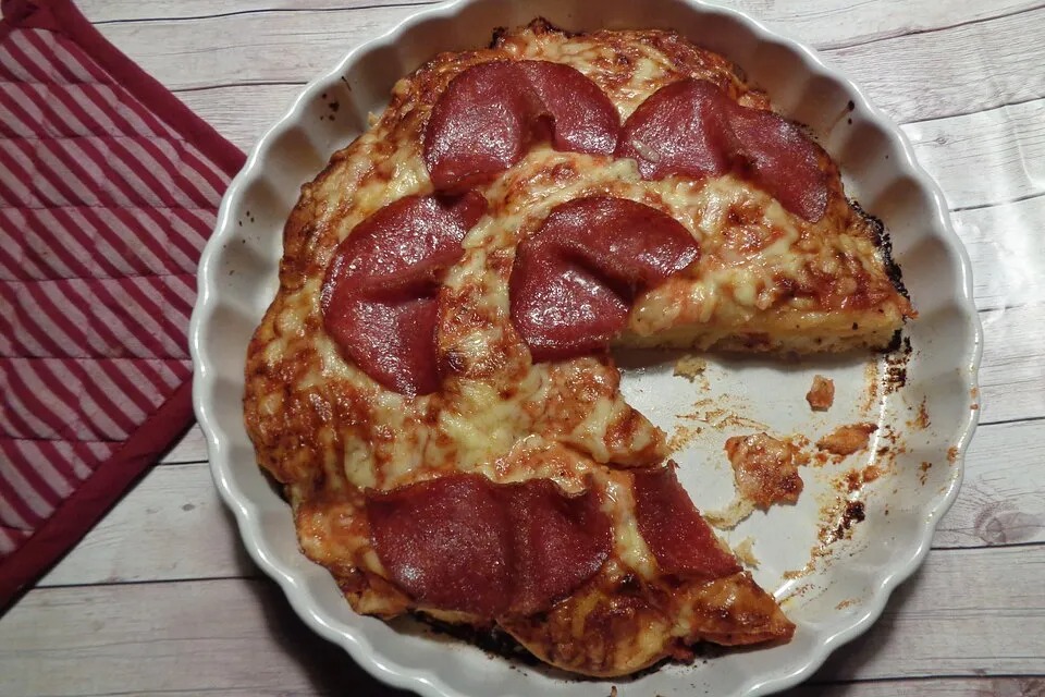 Bublinková pizza-zapékanka