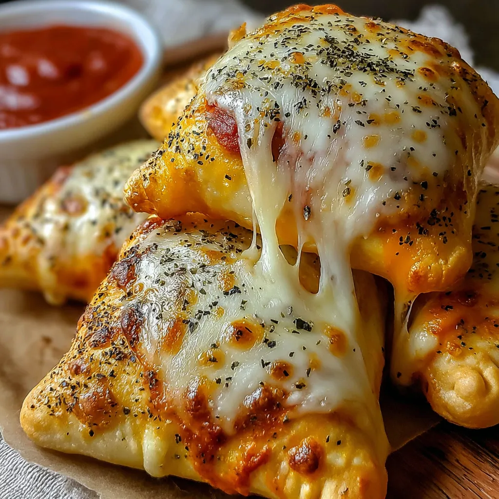 Domácí snadné sýrové pizza kapsy – Rodinný favorit číslo jedna
