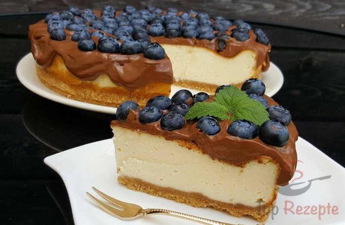 Cheesecake s nejlepší čokoládovou polevou