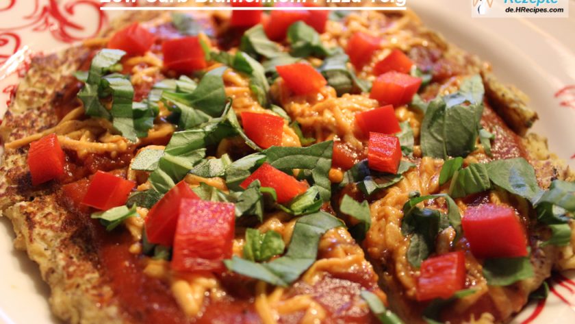 Nízkosacharidové těsto na květákovou pizzu