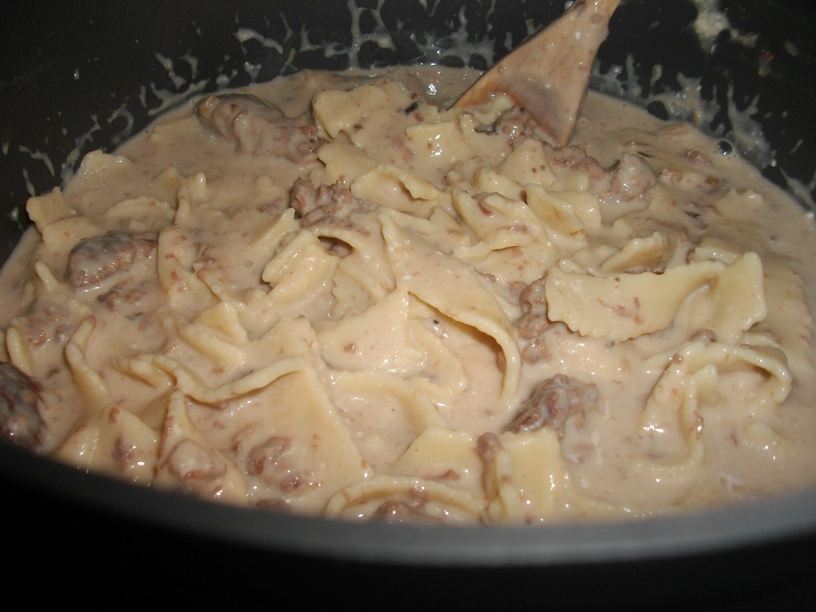 Hovězí Stroganoff z pomalého hrnce