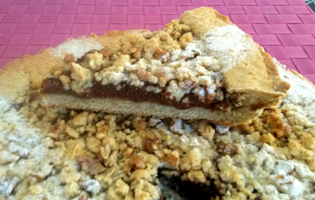 Rozbité Nutella koláč