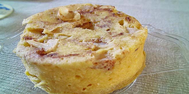 Nízkosacharidový renas jablečný koláč z mikrovlnky