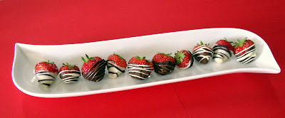 Čokoládové jahody jako na vánočních trzích