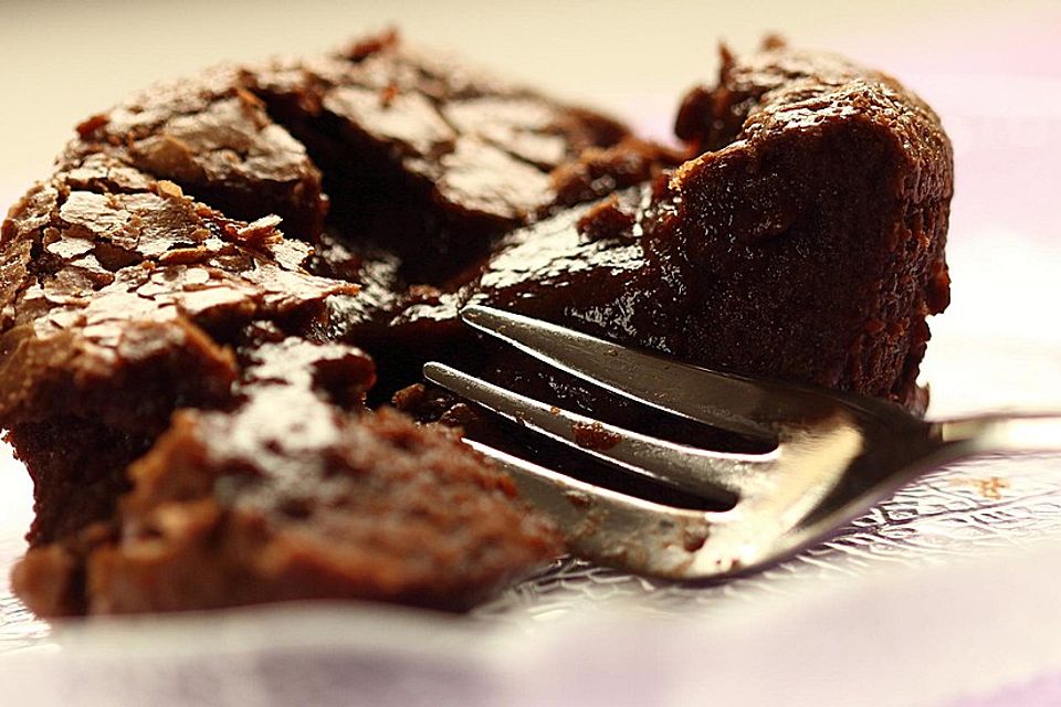 Čokoládové lávové muffiny