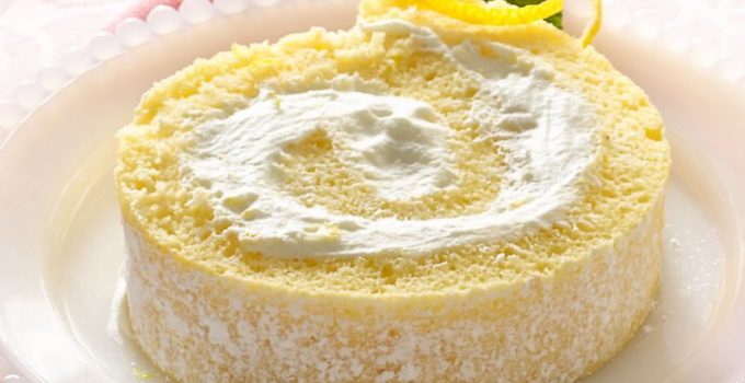 Citronová piškotová roláda