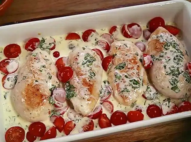 Mozzarella kuře s bazalkou recept