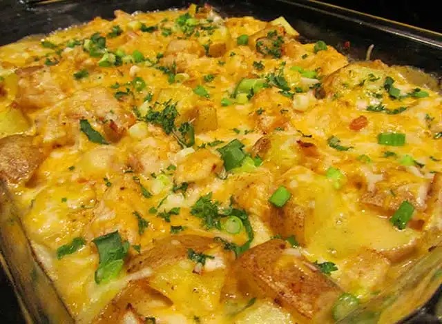 Chutný bramborový nákyp se řízkem