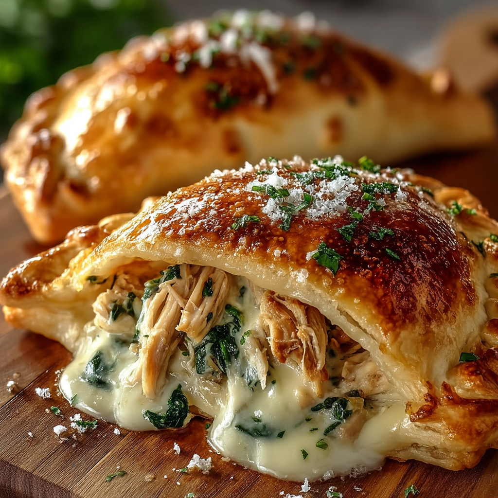 Kuřecí Alfredo Calzones