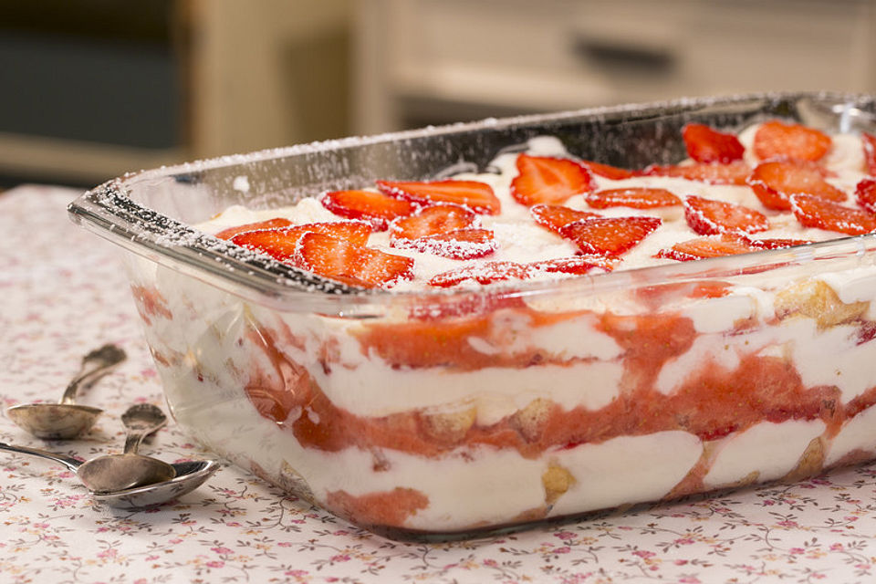 Jahodové tiramisu