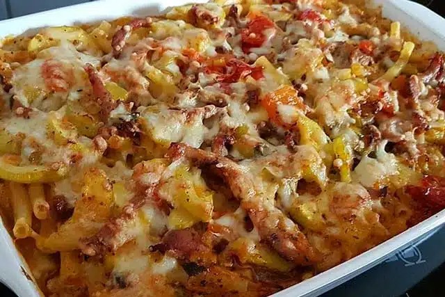 Recept na gyrosový těstovinový nákyp