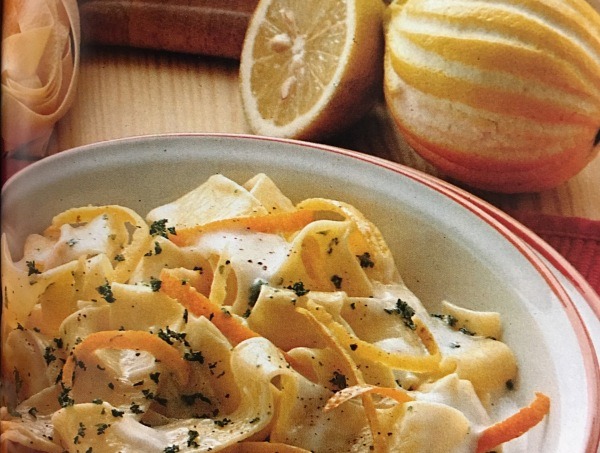 Zitrus-Pappardelle