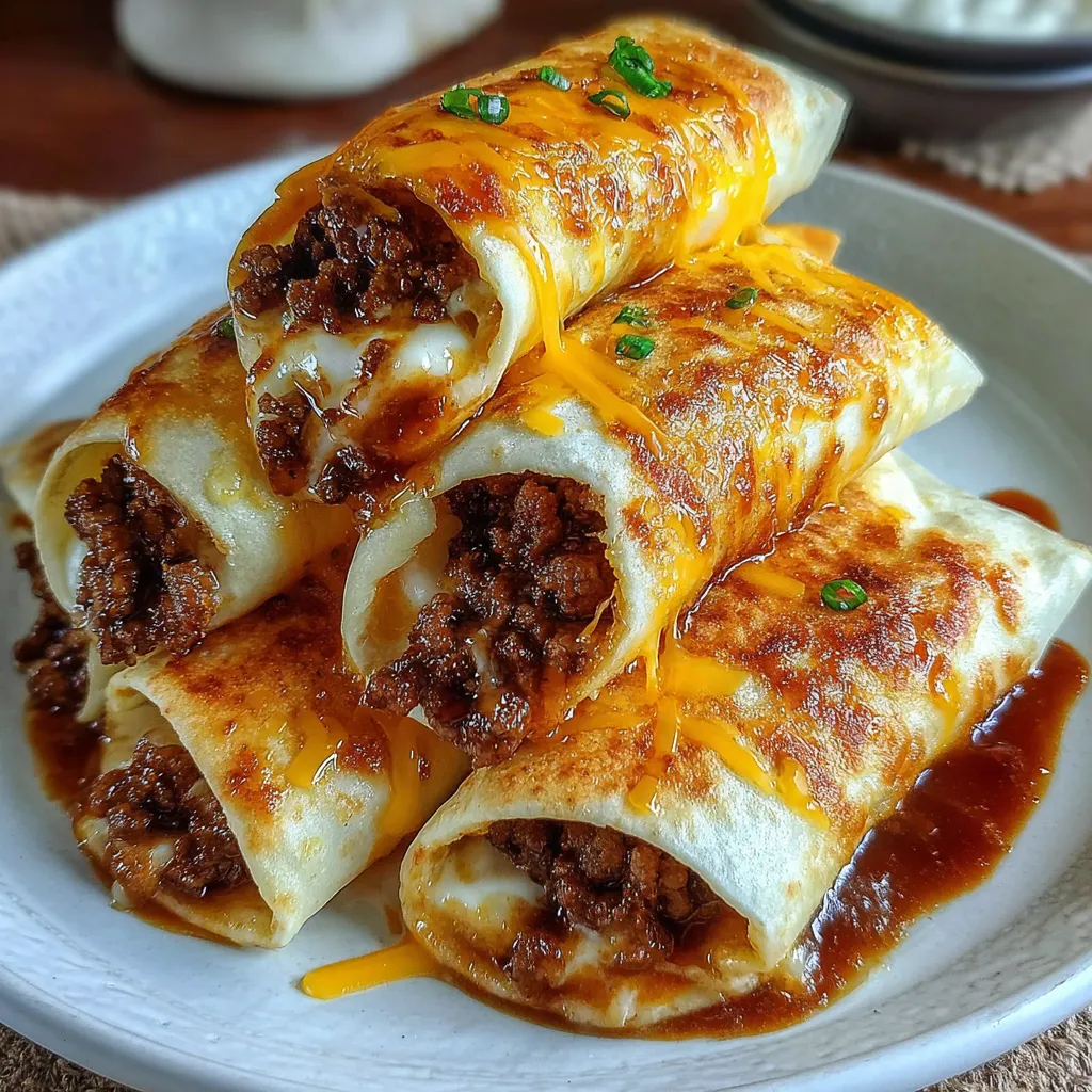 Gefüllte Käsetaco-Taschen