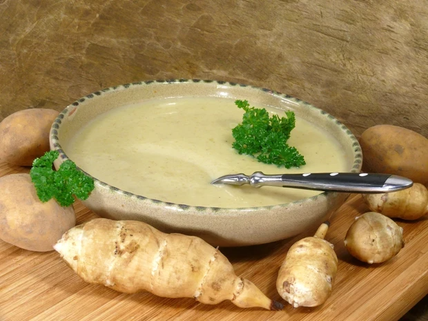 Polévka z topinamburů