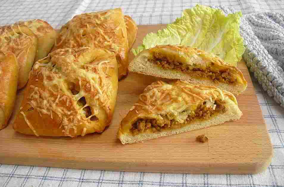 Mleté maso taštičky se sýrem