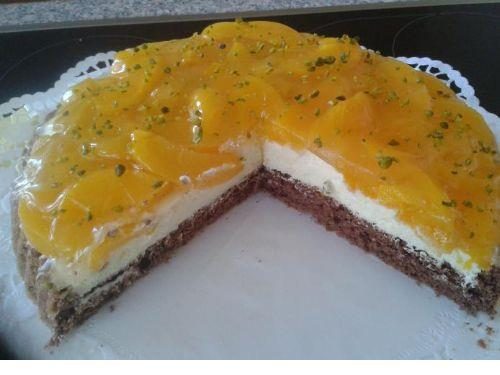 Broskvový ovocný koláč