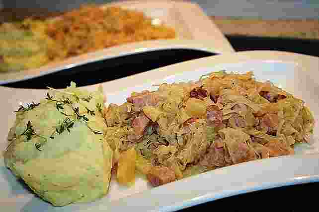 Sauerkraut mit Kassler