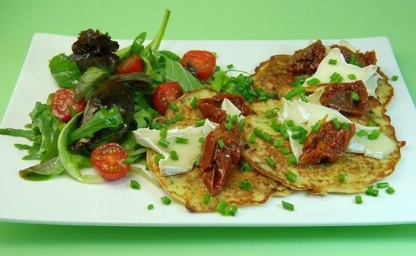 Cuketové lívance s brie