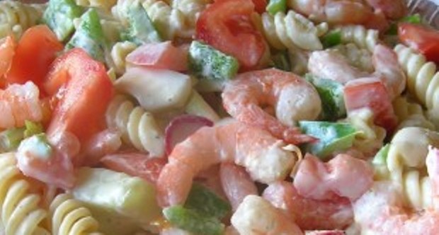 Shrimp-Pasta-Salat