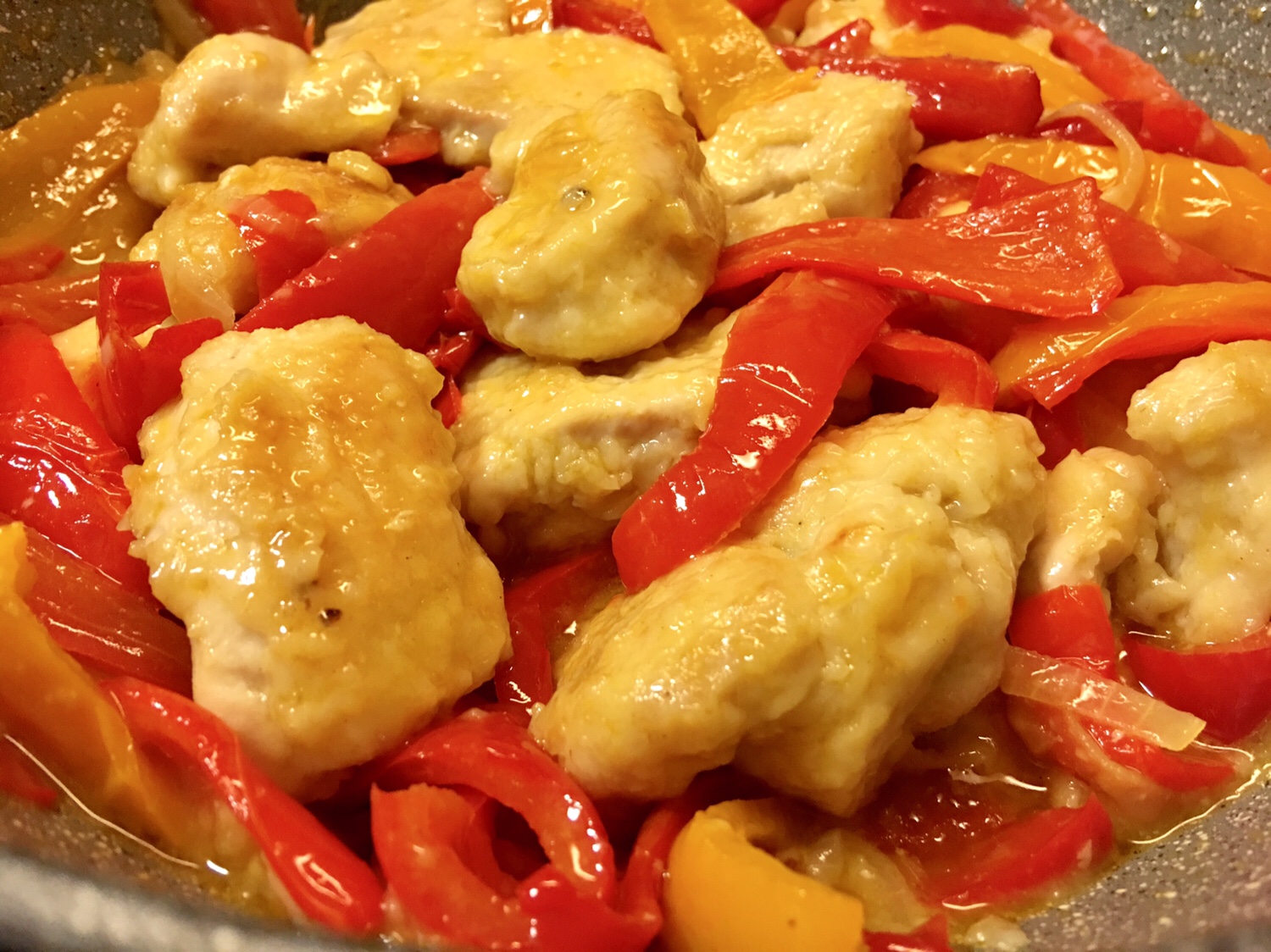 Kuřecí peperonata, varianta římského kuřete