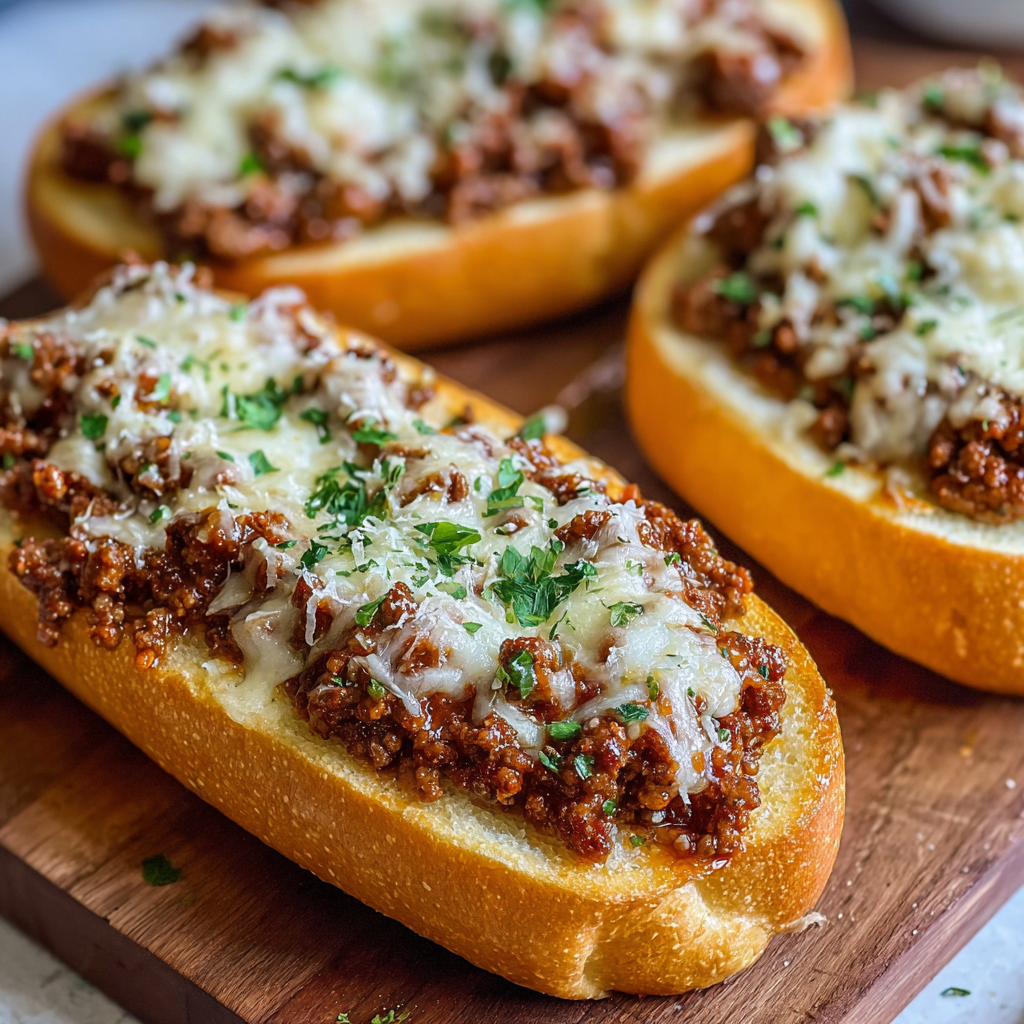 Italské česnekové bulky Sloppy Joes
