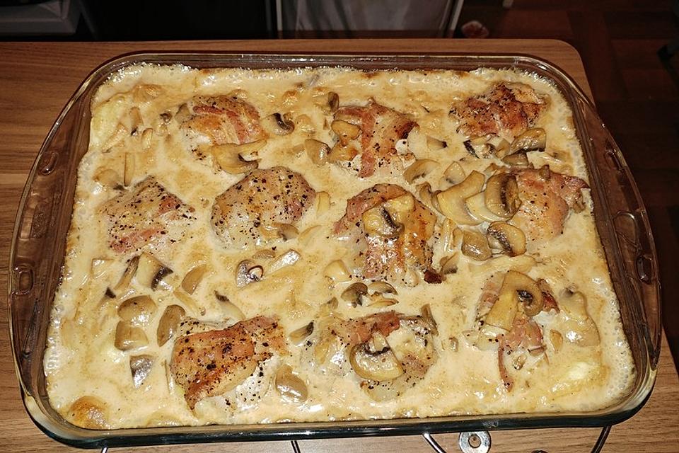 Medailonky v houbové smetanové omáčce jako z restaurace