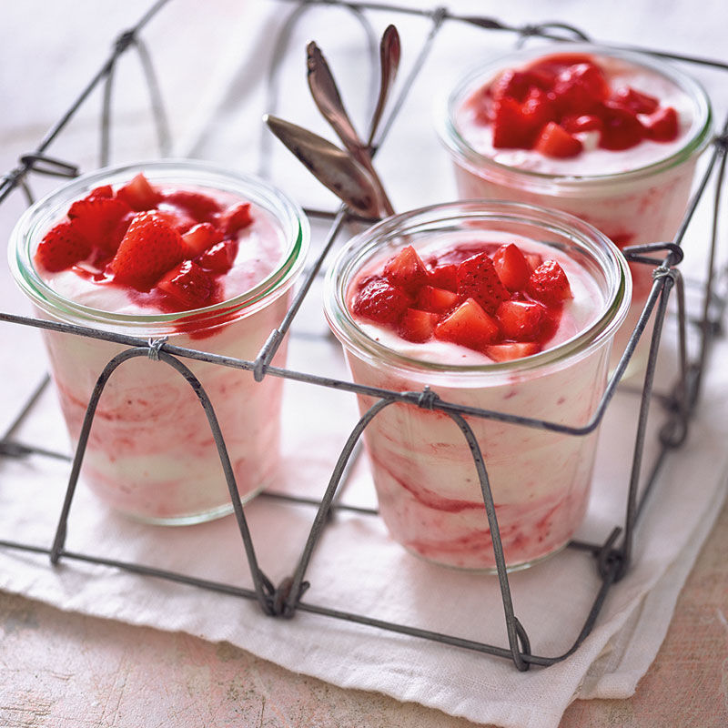 Rychlá jahodová pěna