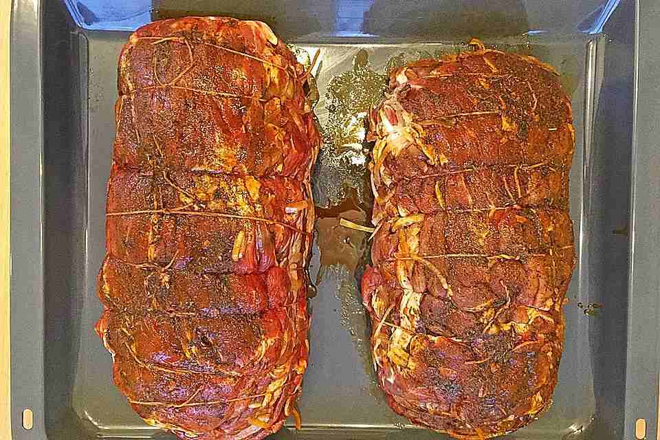 Gyros pečeně, pomalu dušená v troubě!